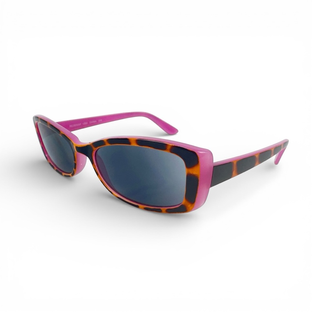 Stylish Pink and Tortoise Sun Readers Sunglasses